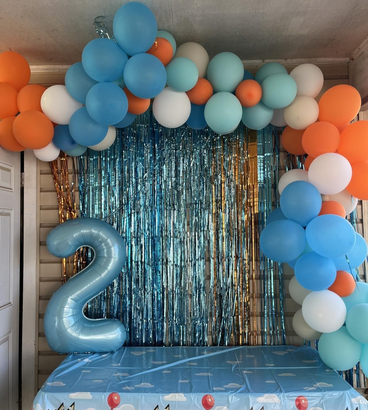 Skiennix 40-Inch Pastel Blue Number Balloons - Perfect for 2nd, 12th, 21st Birthdays & Celebrations