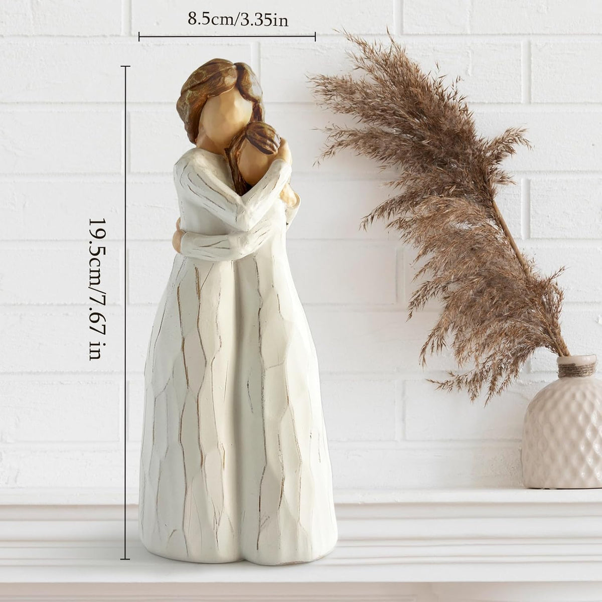 Regine Switzerland Mom Birthday Gift - Hand-Painted Mother & Daughter Figure | 7.8" for Special Occasions
