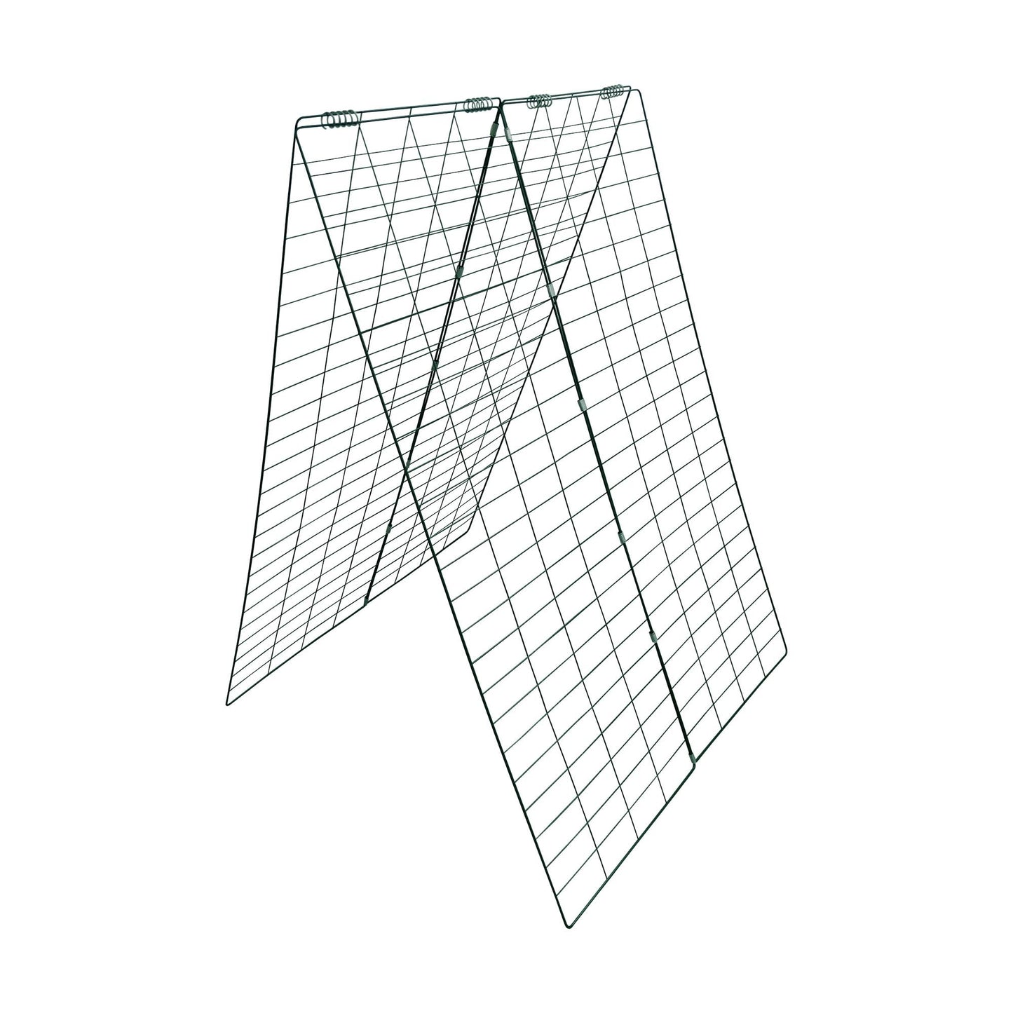 Garden Cucumber Trellis A-Frame Folding Plant Trellis 48 Inch by 34 Inch for Climbing Vegetables Flowers Green 1 Pack with Clips,Cable Ties and Ground Stakes