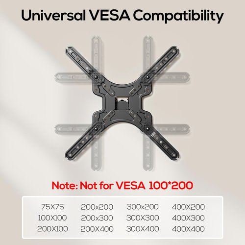 IWORKBOARD 43 50 55 inch Full Motion Corner TV Wall Mount for Most 32-60" TVs, Articulating Swivel Tilting TV Wall Mount Bracket, up to 77 lbs, VESA 400x400mm, Single Stud