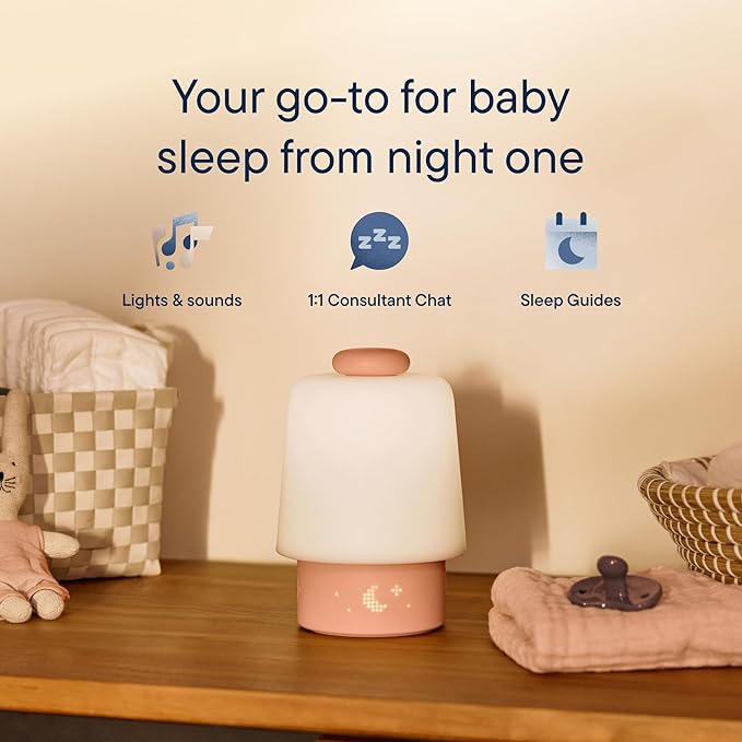 Hatch Baby Sound Machine, Night Light | Hatch Baby (Peach) | Sleep Support | Registry Essential, Routine Builder, Time-to-Rise Alarm Clock, White Noise, Nursery Stories, Toddler Kids (Wi-Fi)