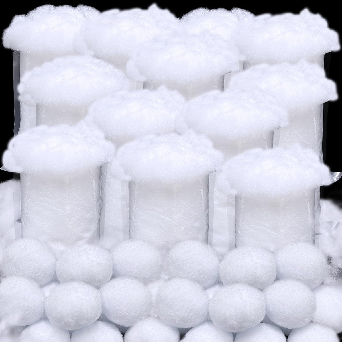 Skiennix 6 Pack Christmas Fake Snow | Fluffy Artificial Snow for Holiday Decor - 420g Indoor Blanket