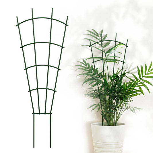DOLEMODUO 6-Pack Metal Trellis for Potted Plants, 32" Heavy Duty Garden Trellis for Climbing Plants, Rustproof Powder Coated Indoor/Outdoor Trellis for Climbing Vines, Flowers, Houseplants
