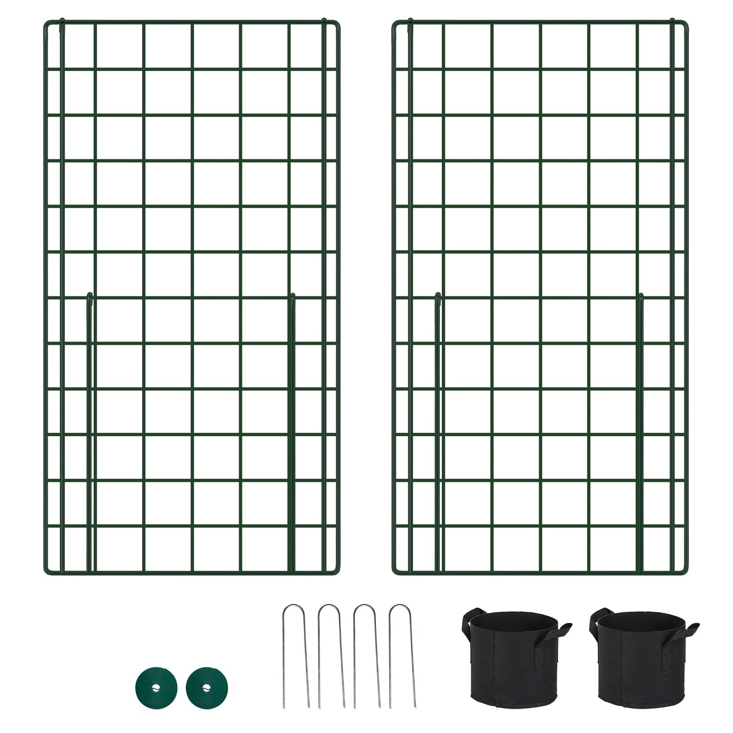 Toriexon Cucumber Trellis for Garden - 2 Pack, 48" L x 24" W Garden Trellis for Climbing Plants Outdoor with Support Structures, A Frame Trellis for Climbing Vegetables Peas, Vine, Bean
