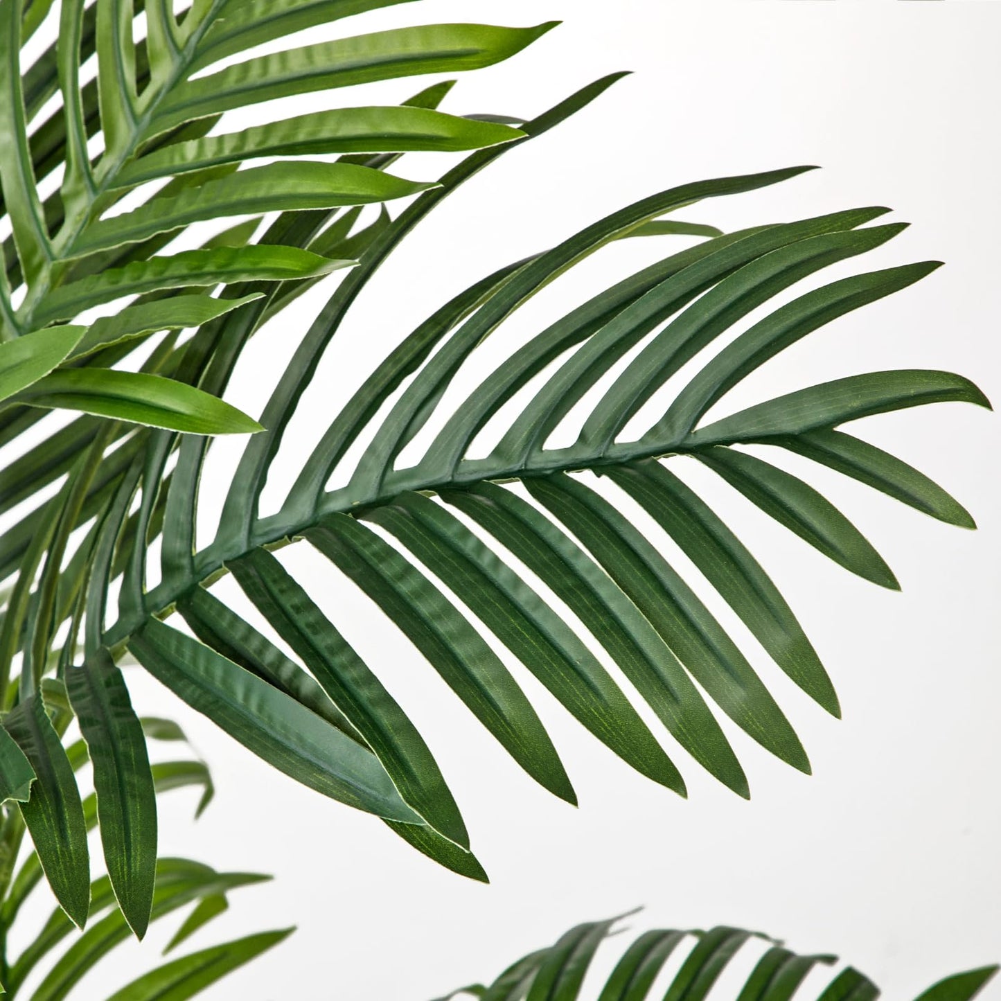 Hollyone Fake Palm Tree Decor 4FT with Planter Artificial Palm Tree Faux Tropical Areca Floor Plant in Pot with 3 Textured Trunks Silk Plant for Home Garden Outdoor Indoor Office Decor