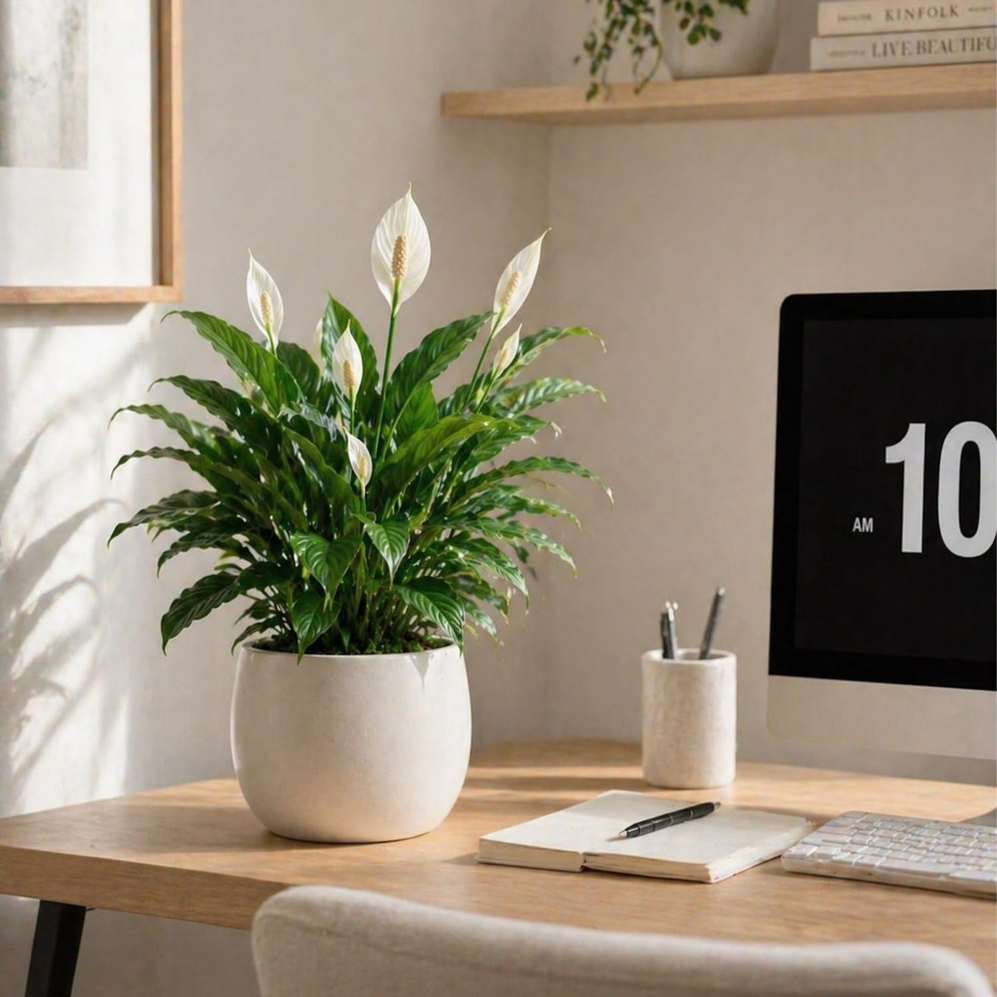 Live Spathiphyllum '7th Heaven' Plant - '7th Heaven Peace Lily' - ragnaroc Tropical Plant 2-8" Tall - 2ct - Live Arrival Guaranteed - House Plants for Home Décor & Gift