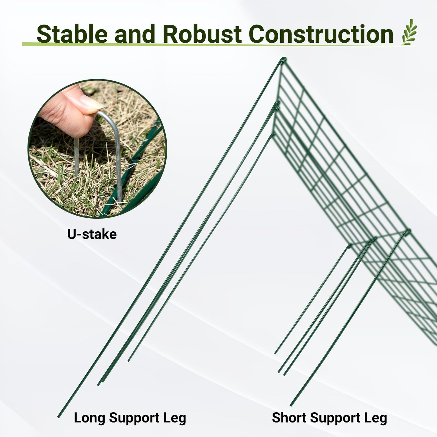 Toriexon Cucumber Trellis for Garden - 2 Pack, 48" L x 16" W Garden Trellis for Climbing Plants Outdoor with Support Structures, A Frame Trellis for Climbing Vegetables Peas, Vine, Bean