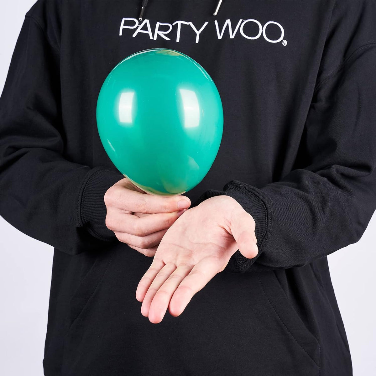 PartyWoo Teal Balloons - 100pcs 5-Inch Turquoise Latex Balloons for Baby Showers & Celebrations