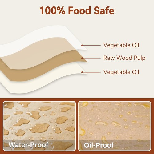 200 Pcs Unbleached Parchment Paper Sheets by [Brand Name] - Precut Non-Stick 12 x 16 Inch for Baking, Cooking & Grilling