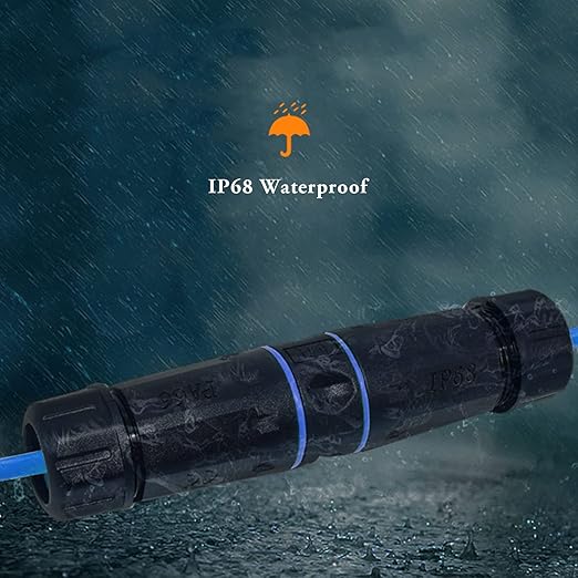 10 PCS IP68 Waterproof RJ45 Coupler, Shielded Pure Copper Ethernet Coupler, IP68 Waterproof Outdoor LAN Cable Connector for Cat5, Cat5e/Cat6/Cat7/Cat8 Ethernet Cable (Female)