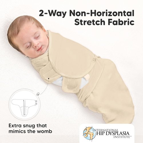 Lil Fawn Organic Baby Swaddle Sleep Sacks | Soft & Snug for Newborns 0-3 Months - 3-Pack