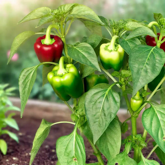 Live Plant - Bell Pepper (Capsicum Annuum) 12″- 24″ Inches Tall