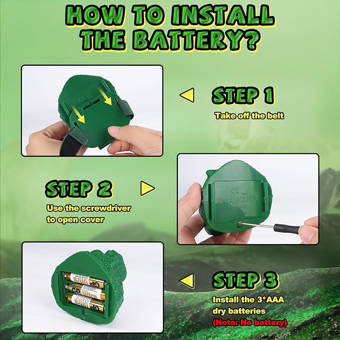 Dinosaur Headlamp for Kids Flashlight Led Headlights Roar & Silent Mode, T-Rex Dinosaur Toys for Kids 3-5 4-6 5-7 6-8, Camping Gear, Easter Gifts for Boys Girls Adults