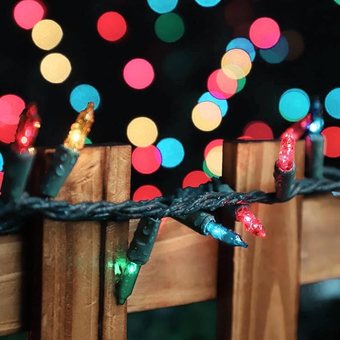 LAMPHOME Easter Decorations Mini String Lights, 150 Count 31.9Ft Pink & Multicolor Easter Lights, Plug in Waterproof Easter Lights for Indoor Outdoor Easter Garland, Tree, Party & Holiday Decor