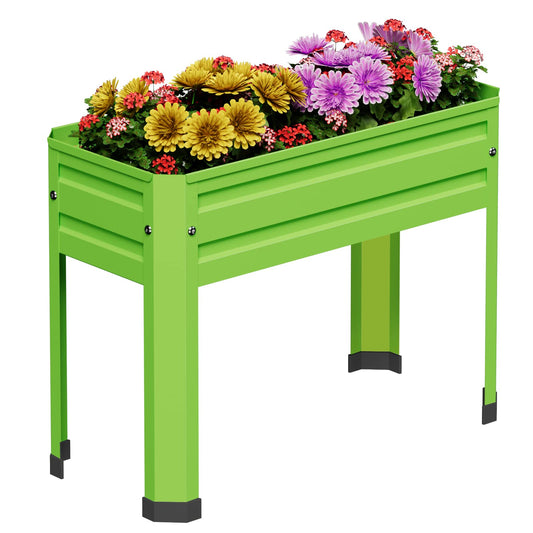PROXRACER Elevated Raised Garden Bed with Legs, Heavy Duty Galvanized Steel Metal Planter Box for Vegetables, Flowers & Herbs, Sturdy Standing Planter for Indoor Outdoor Patio, Balcony & Deck