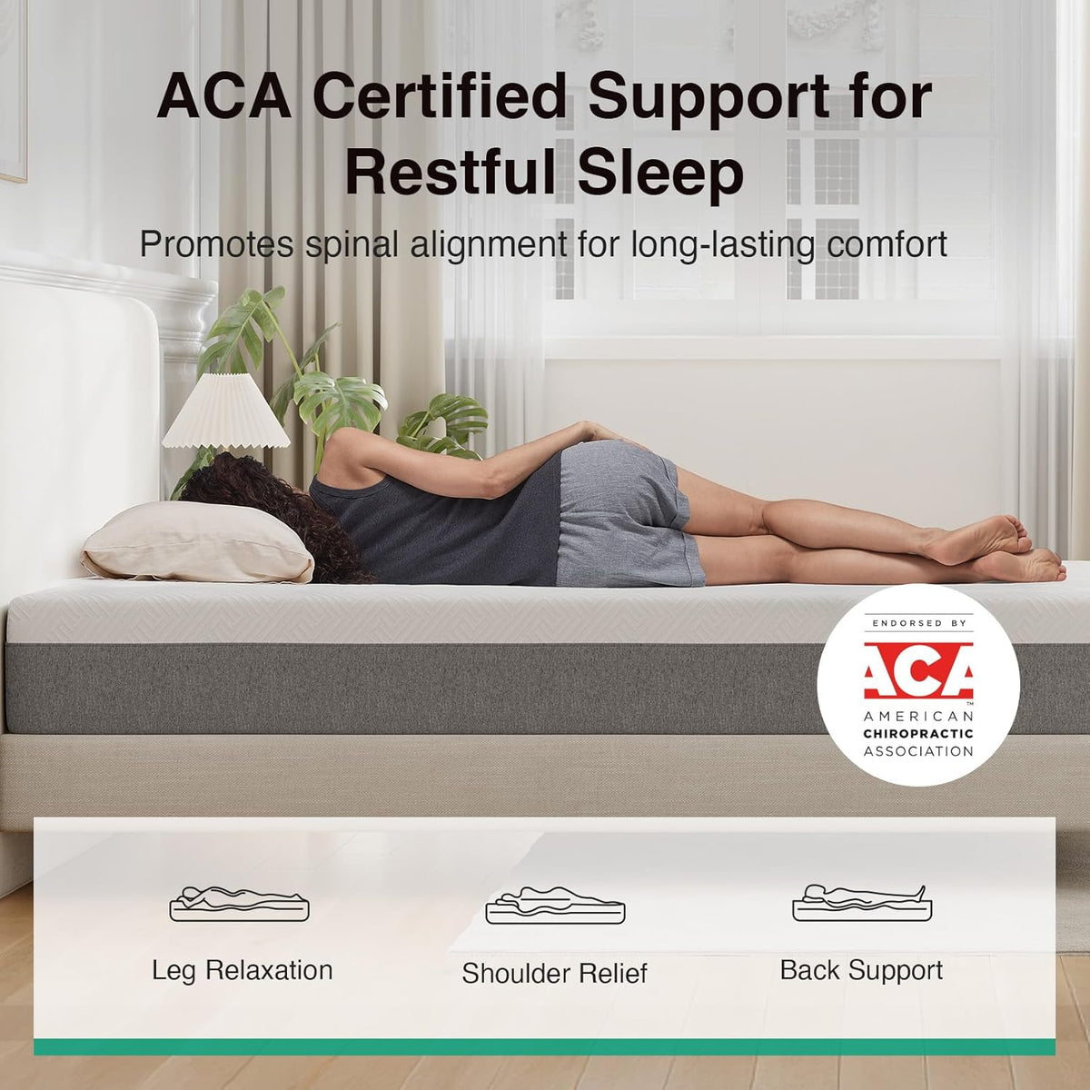 Novilla King Size Mattress - 10 Inch Gel Memory Foam for Pressure Relief & Cool Sleep | CertiPUR-US Certified