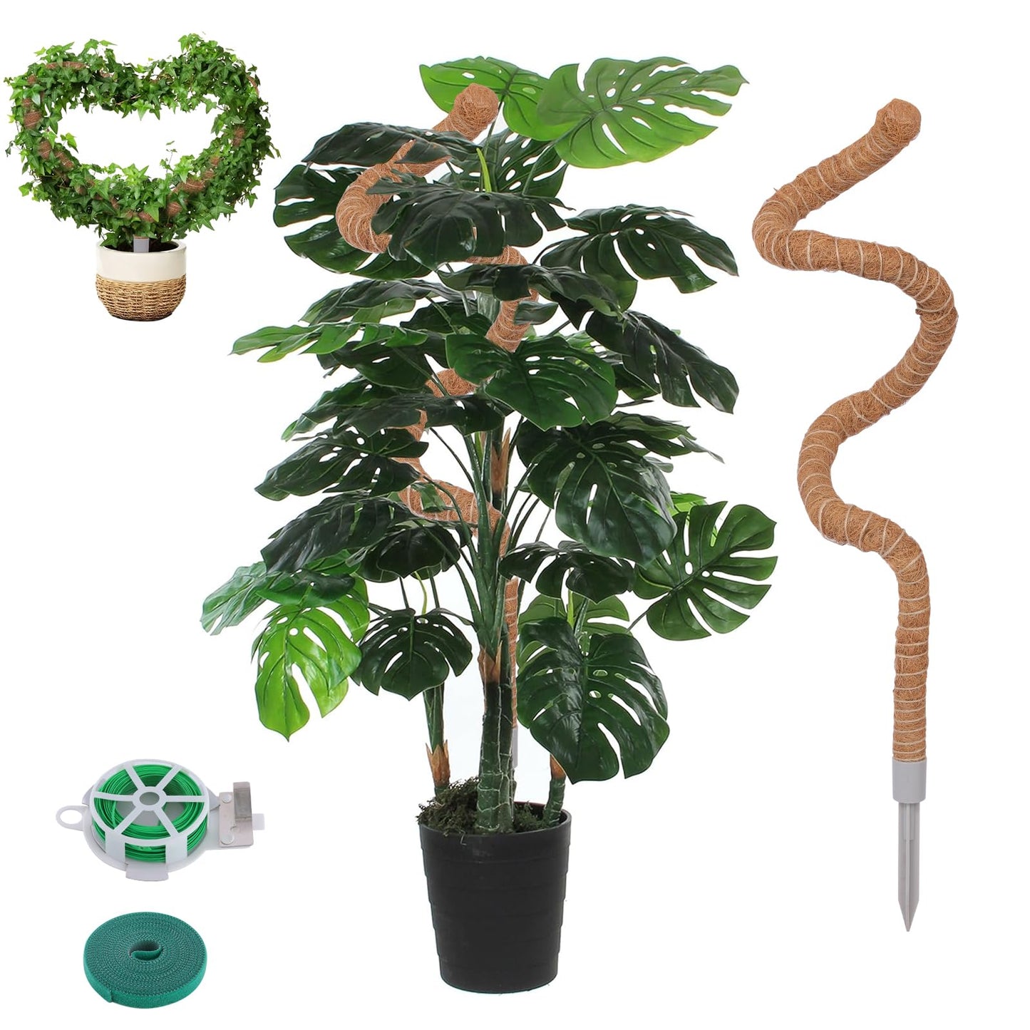 LifeNest 1 Pack Moss Pole, 28 Inch Monstera Plant Support, Moss Poles for Climbing Plants Indoor DIY, Coco Coir Plant Pole Moss Plant Stick Support Stake Kit for Potted Plants, Pothos, Philodendron