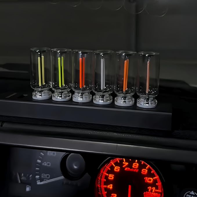 USB LED Car Interior Atmosphere Lamp, Plug-in USB Decor Night Light, Portable Auto Ambient Lighting Kit, Universal Vehicle Interior Accessories for Most Cars (Yellow Light)