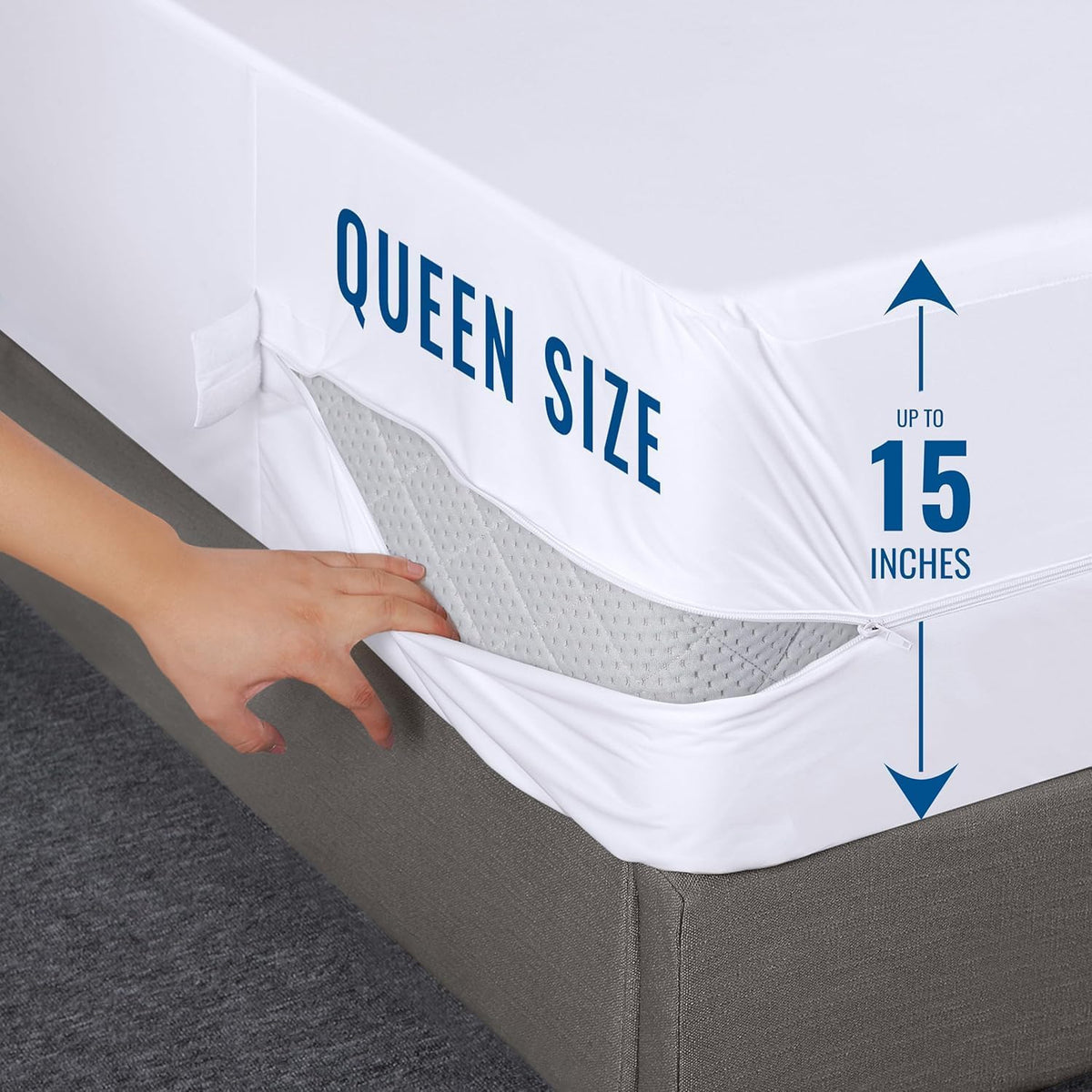 Utopia Bedding Mattress Protector - 100% Waterproof & Bed Bug Proof | Queen Size, Pack of 4