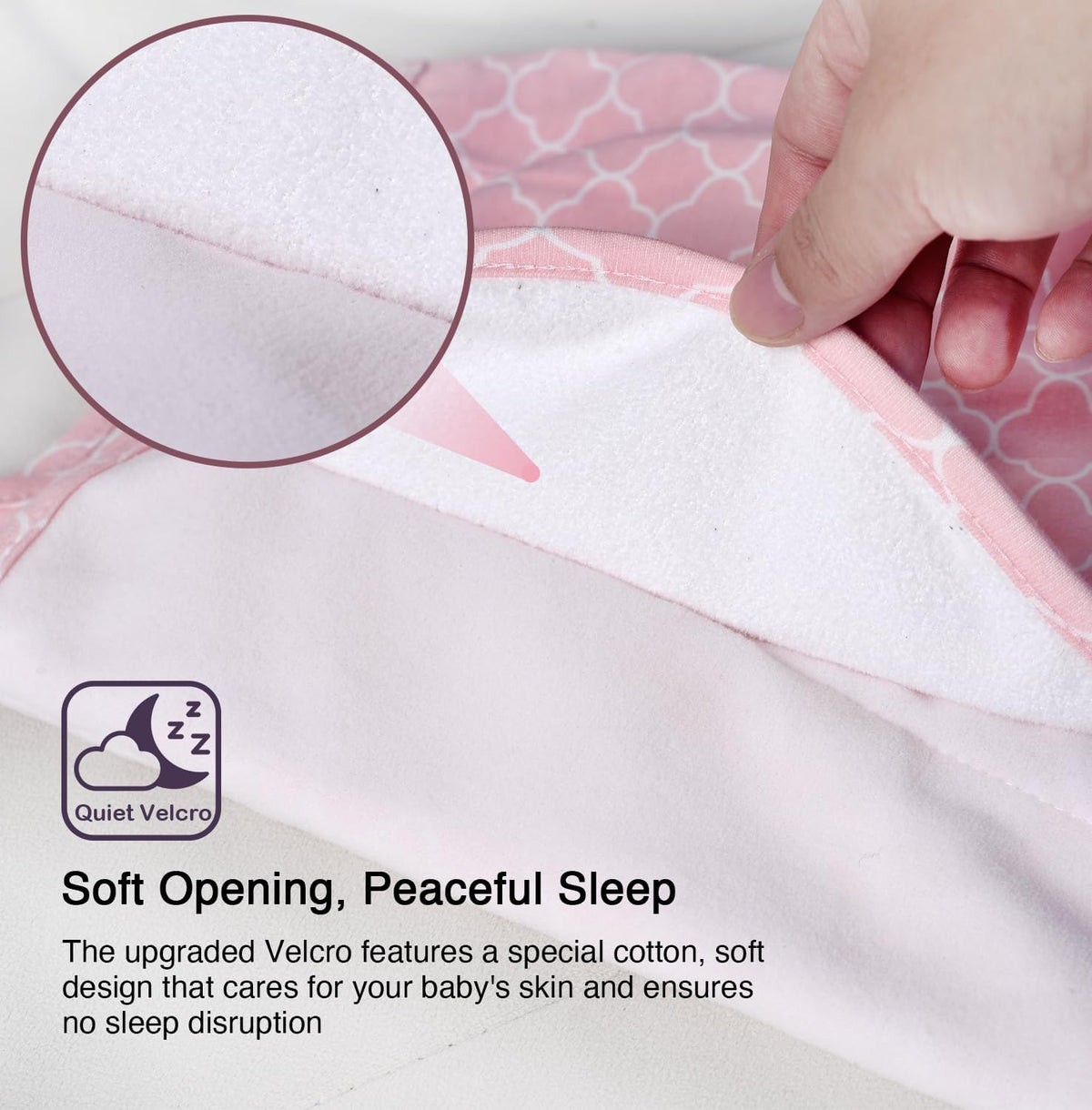 Skiennix Baby Sleep Sack Swaddle - 3-Way Adjustable Wearable Blanket for 0-6 Months | 100% Cotton, Pink