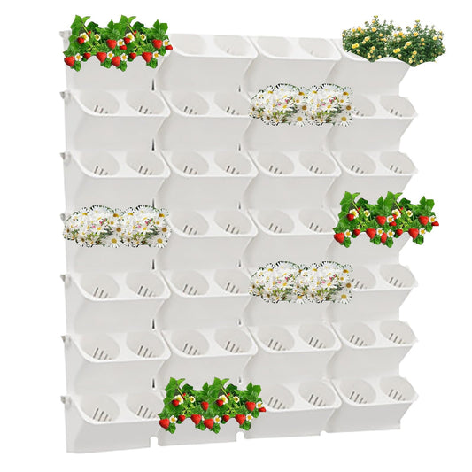 Vertical Wall Planter,stacking Planters For Outdoor Plants,garden Self Watering Wall-mounted Planter,indoor Outdoor Living Wall Planter Hanging Planter,plant Flower Pot Holder Green Herb Wall Decor