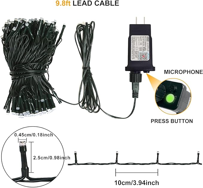 PMS Smart WiFi LED Christmas Lights, APP-Controlled RGB Fairy String Lights, Ideal for Xmas Tree, Garden, Home, Party, Halloween Festival Deco (66ft-200LED)