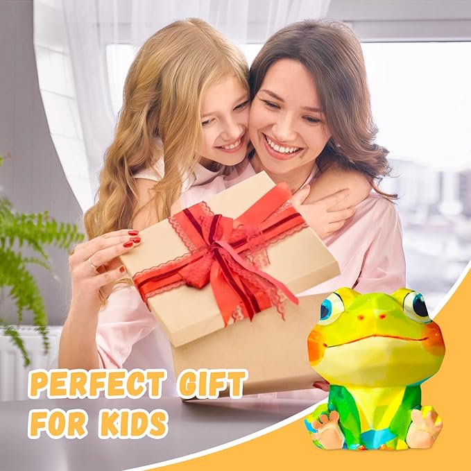 Paint Your Own Frog Lamp Kit, Arts and Crafts for Kids Ages 8-12, Crafts for Kids Ages 4-8, DIY Frog Gifts for 10 Year Old Girl, Art Supplies Painting Kit for Kids Birthday Ages 3 4 5 6 7 8 9 10 11+