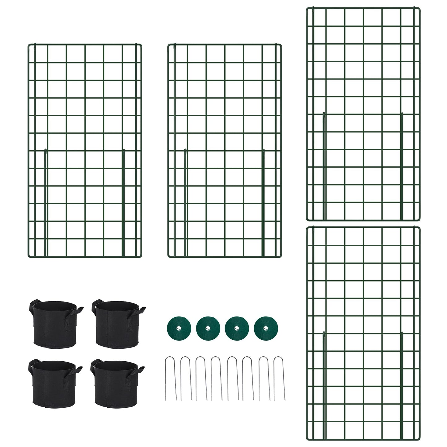 Toriexon Cucumber Trellis for Garden - 4 Pack, 48" L x 24" W Garden Trellis for Climbing Plants Outdoor with Support Structures, A Frame Trellis for Climbing Vegetables Peas, Vine, Bean