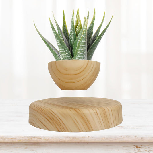 FLYSWITCH Magnetic Levitatng Plant Pot, Floating Plant Pot, Small Bonsai Pot for Succulent, Levitating Decoration for Home Office