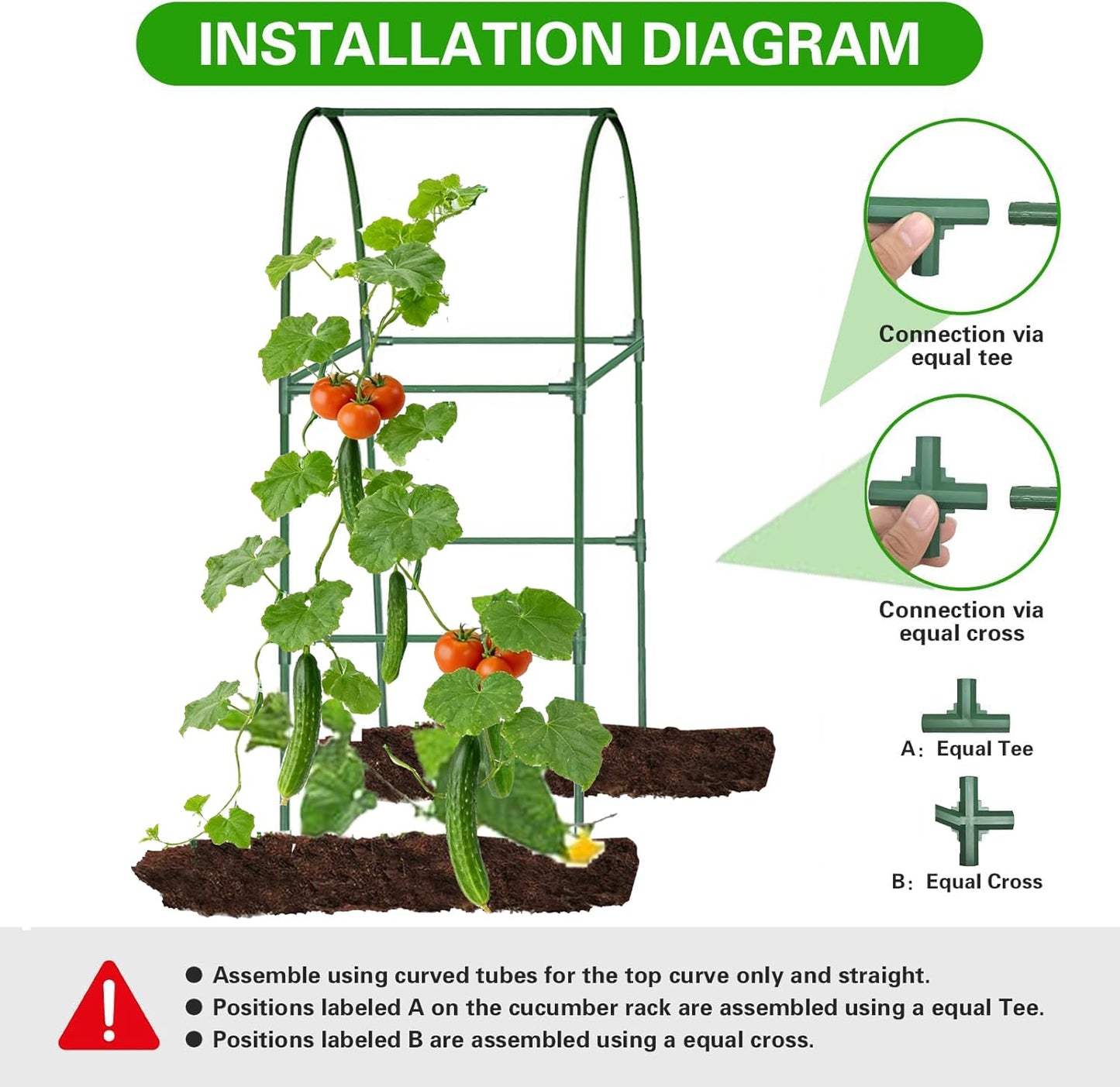 Garden Arch Trellis for Climbing Plants Outdoor, Lightweight Metal+PE Coated Garden Arch Trellis Plant Stand for Climbing Vines, Lawn Tower & Garden Support Structure
