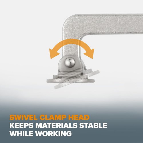 BORA Auto Adjust Locking Vise Grip Clamp - Heavy Duty 6-Inch C Clamp for Woodworking & Welding