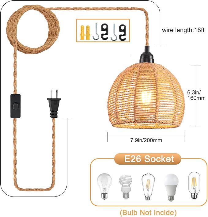 Farmhouse Pendant Lighting,Chandelier Industrial Pendant Light, Modern Kitchen Island Lights Fixtures Ceiling Hanging Dining Room Living Room