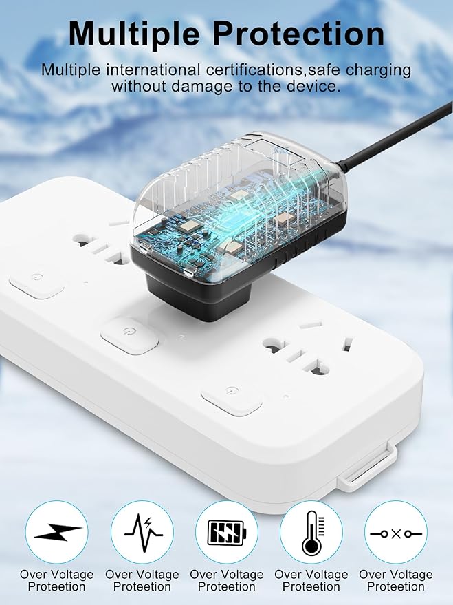 24V AC Adapter Charger Compatible with Govee H6078 RGBIC Floor Lamp LED Wi-Fi App Control Smart lamp Power Supply Cord Mains PSU