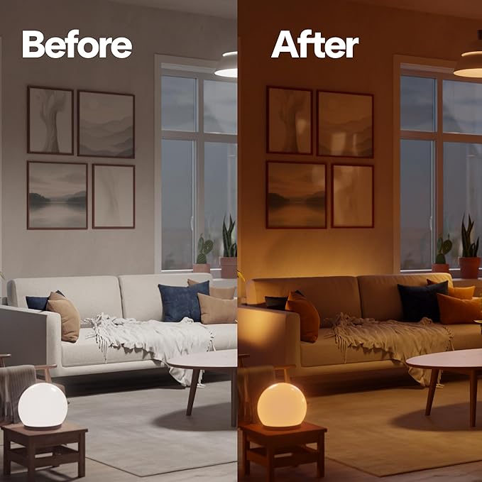 Oasis Smart Ambients - Adaptive Circadian Lighting, App-Controlled, No Hub Required, Controlable Warm-to-Daylight Tones (8-Pack)