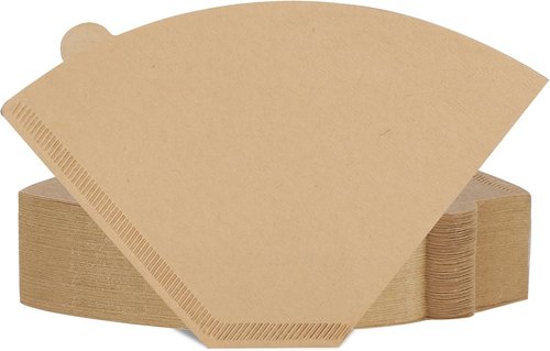 160 Count Unbleached Natural #4 Cone Coffee Filters | Compatible with Ninja Coffee Makers