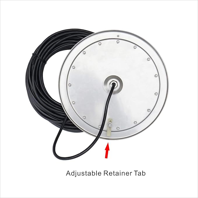 10 Inch LED Multicolor Inground Pool Light – Stainless Steel Housing, 100ft Cord, RGB Controller for Wet Niche