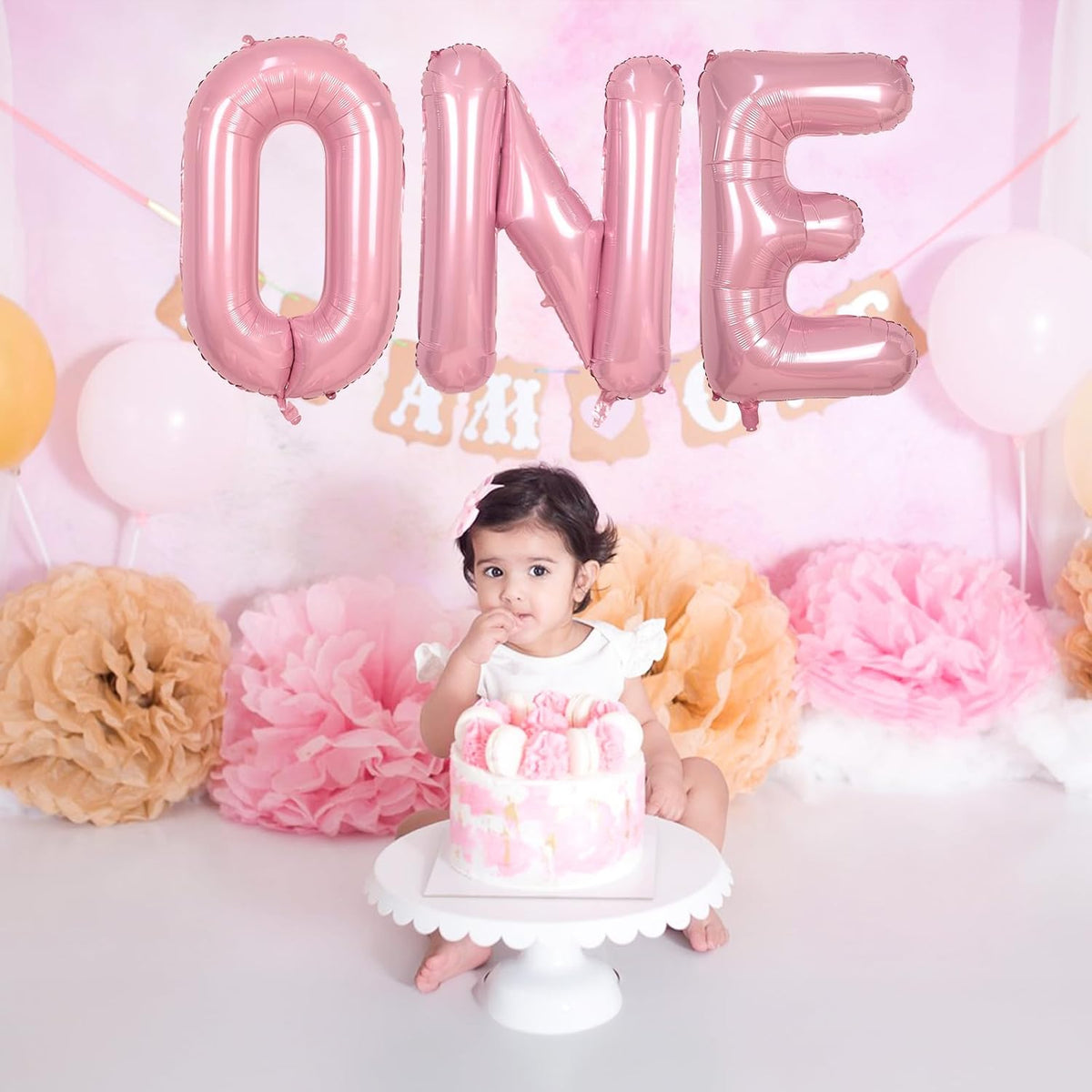 Pastel Pink D Balloon - 40 Inch Giant Mylar Foil Letter D for Girls' Birthday & Baby Shower Decorations