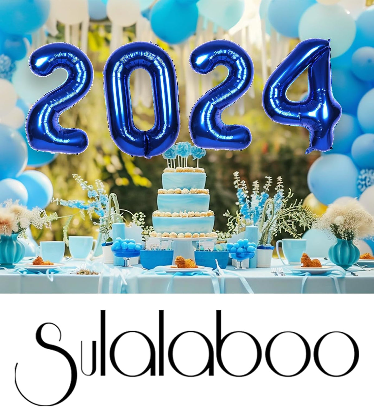 Skiennix 40-Inch Navy Blue Number 1 Balloon - Giant Foil Mylar Birthday Party Decoration