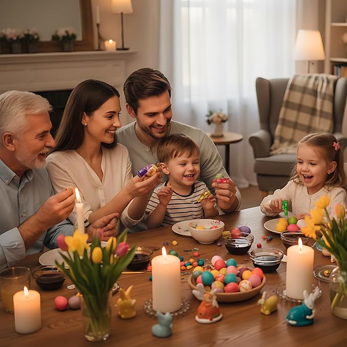Tuanse 50 Pcs Christian Easter Gifts for Kids Jesus Loves You Finger Lights Bulk Easter Sunday School Church Gifts Glow in The Dark Christian Bible Finger Lights for Egg Stuffers Religious Baptism