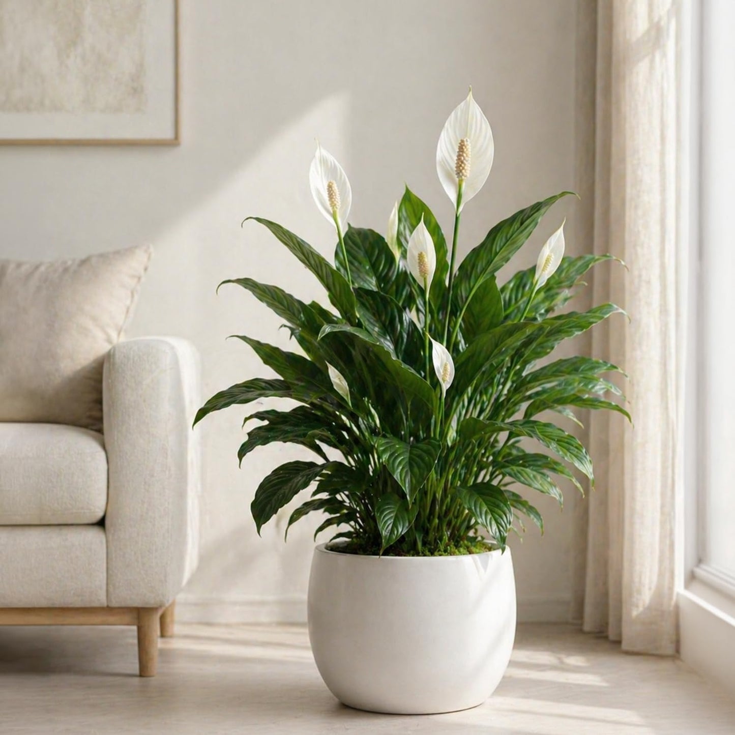 Live Spathiphyllum '7th Heaven' Plant - '7th Heaven Peace Lily' - ragnaroc Tropical Plant 2-8" Tall - 2ct - Live Arrival Guaranteed - House Plants for Home Décor & Gift