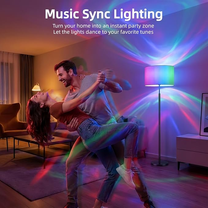 Smart Light Bulbs 6Pack with Remote, Color Changing Light Bulbs Work w/Alexa Google Home, 9W A19 E26 800LM Colored LED Bulb, 2.4GHz Only, 50+ DIY Scenes, App & Voice Control WiFi Light Bulbs