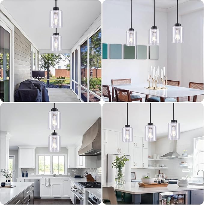 Pendant Lamp with Glass Shade, Modern Antique Brass Pendant Lights,Hanging Light Vintage Glass Shade, Island Light Pendant Light Fixture for Bedroom Living Room Kitchen