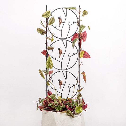 GOOOXIM Indoor Trellis for Climbing Plants - 35"x9" Metal Support for Potted Plants, Decorative Garden Art for Monstera, Pothos & Indoor Houseplants - Perfect for Vertical Growth & Home Decor