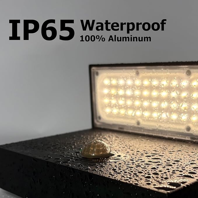 Lustrlach Solar Light Outdoor Motion Sensor Wall Sconce LED Exterior Lighting Fixture for House Modern Outside Front Porch Light with 3 Moders,IP65 Waterproof