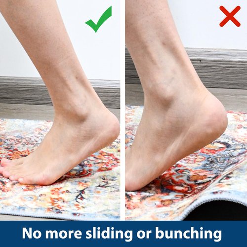 Coyacool Non Slip Rug Pads for Hardwood Floors, 8x10 Rug Pad Gripper for Area Rugs, Under Carpet Anti Skid Mat, Black, Keep Your Rugs Safe and in Place