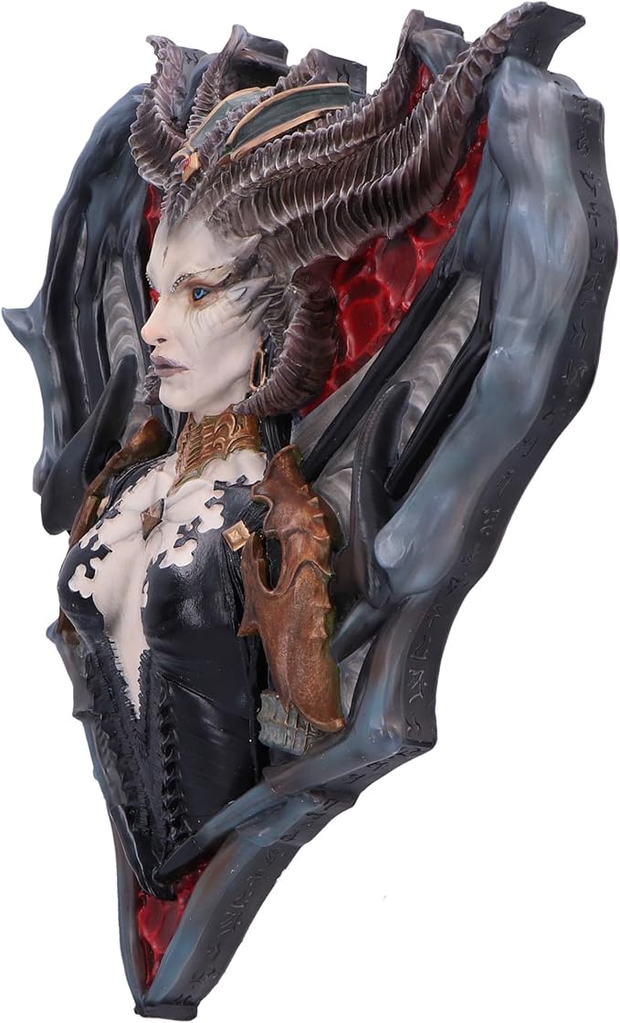 Nemesis Now Diablo® IV Lilith Wall Hanging Sculpture 30cm, Resin, Green, Cast in the Finest Resin, Expertly Hand-Painted