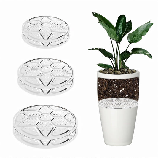 Neuqiho 3-Size Stainless Steel Planter Inserts 6-Pack, Plant Risers for Pots with Drainage Holes, Save Soil Lightweight Filler for Large Outdoor and Indoor Planters