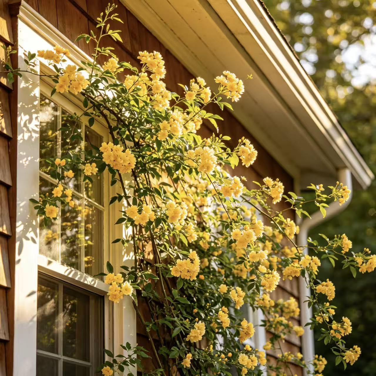 Jasmine Seeds for Fragrant Climbing Vines – 1000 or 2000 Perennial Seeds for Star-Shaped Blooms on Trellises, Arbors and Fences, Ideal for Evening Scented Outdoor Gardens (Yellow,2000)
