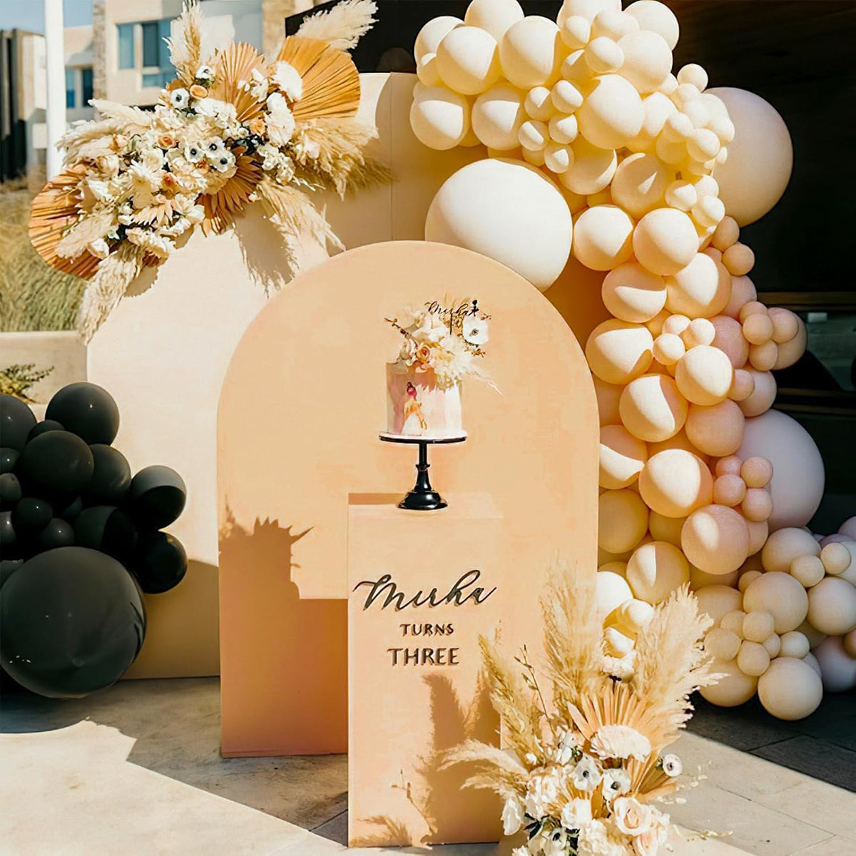 PartyWoo Nude Balloons - 50 Pcs 12 Inch Beige Apricot Cream Latex Helium Balloons for Boho Parties