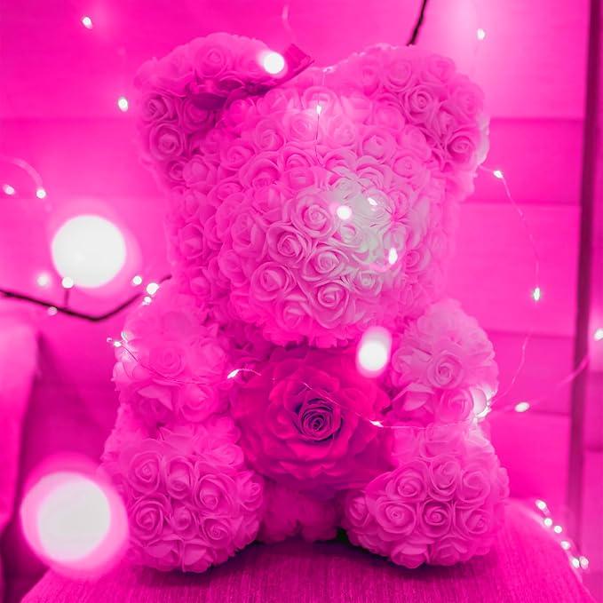 YAOZHOU Valentines Day Decorations Pink Fairy String Lights, Battery Operated with Timer, 2 Pack Total 33FT 100 Led Mini Battery Powered, Mason Jar Waterproof Firefly Christmas Lights DIY Party